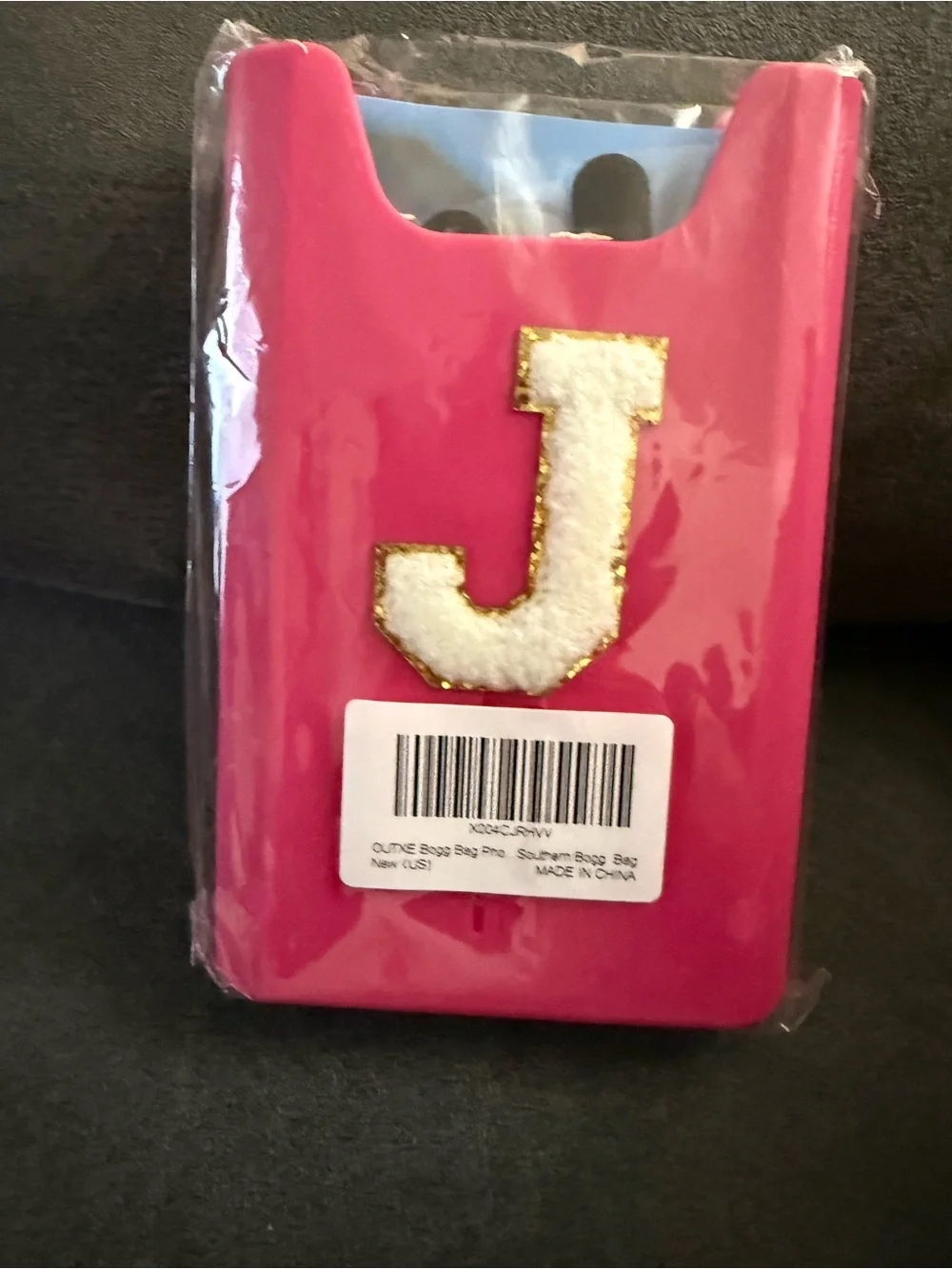 Silicone Phone Holder Insert in Pink for Tote & Beach Bags